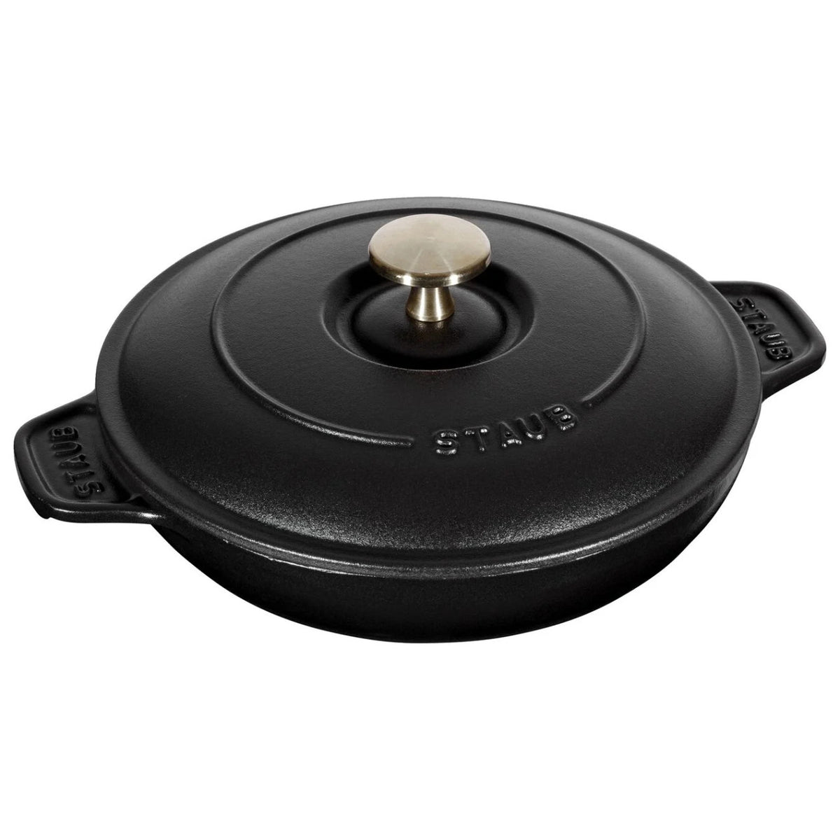 Staub Cast Iron 7.9 inch Round Covered Baking Dish - Black