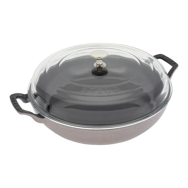 Staub Cast Iron 3.5 qt. Braisers with Glass Lid