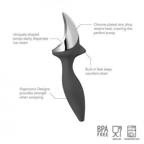 Tovolo Tilt Up Ice Cream Scoop - Charcoal