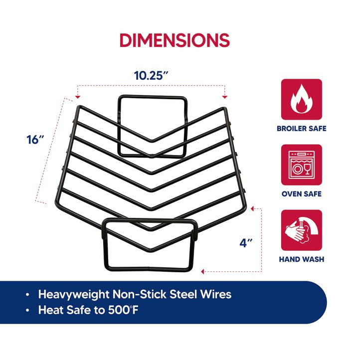 Roasting Pro V-Shaped Nonstick Wire Rack