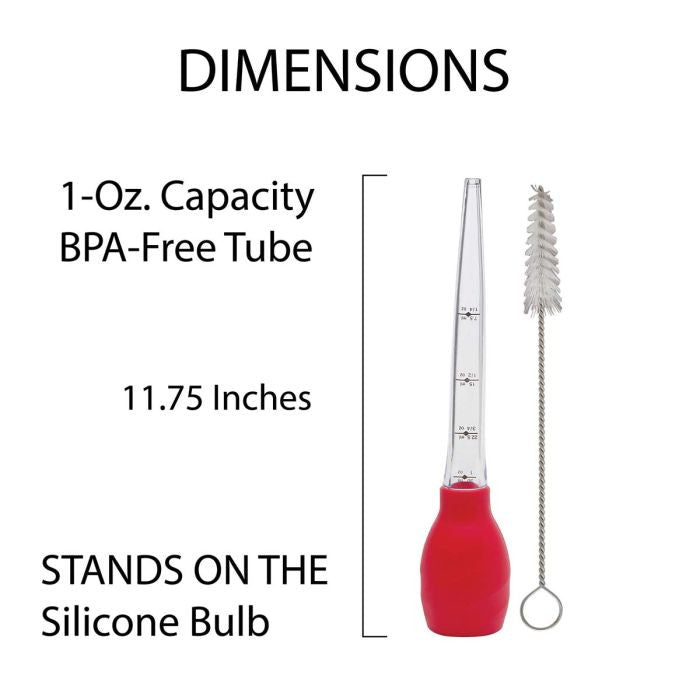 Stand-Up Clear Baster with Cleaning Brush