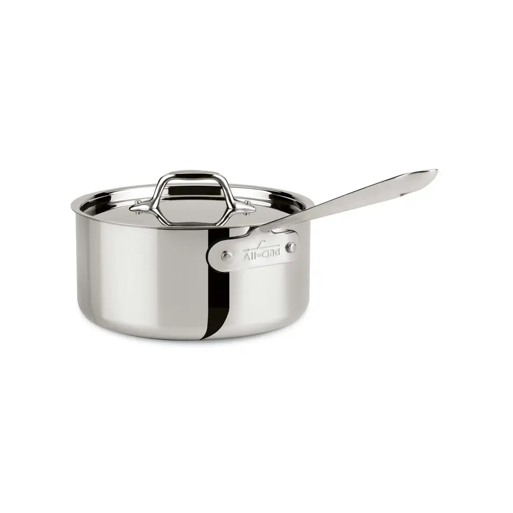 All-Clad D3 Stainless Saucepans with Pour Lips