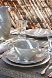 Casafina Fontana 18 Piece Dinnerware Set with Cereal Bowl - White