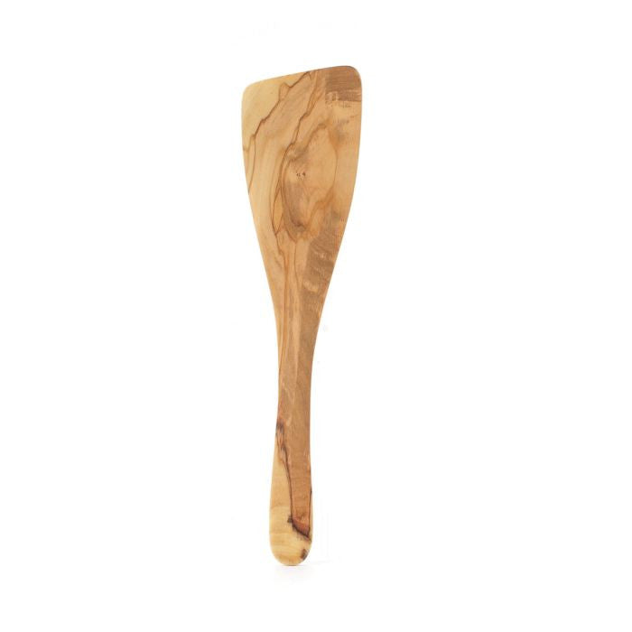 Italian Olive Wood Wide Spatula - 12.5”