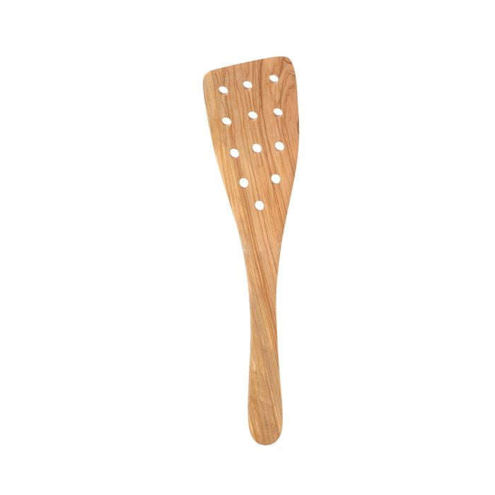 Olivewood Wide Slotted Spatula - 12.5”