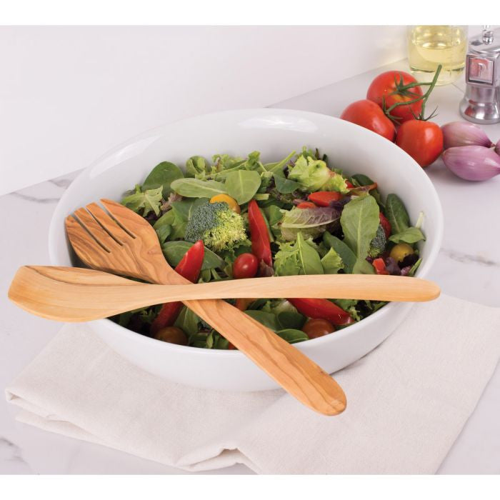 Eddingtons 13" Olivewood Salad Serving Set
