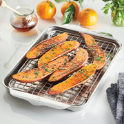Hestan OvenBond Stainless Steel Medium Sheet Pan with Rack