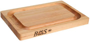John Boos Chop-N-Slice 12" x 8" x 1"  Reversible Cutting Board - Maple