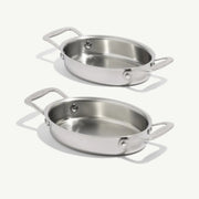 Made In Stainless Clad Mini Oval Gratin Dishes - Set of 2