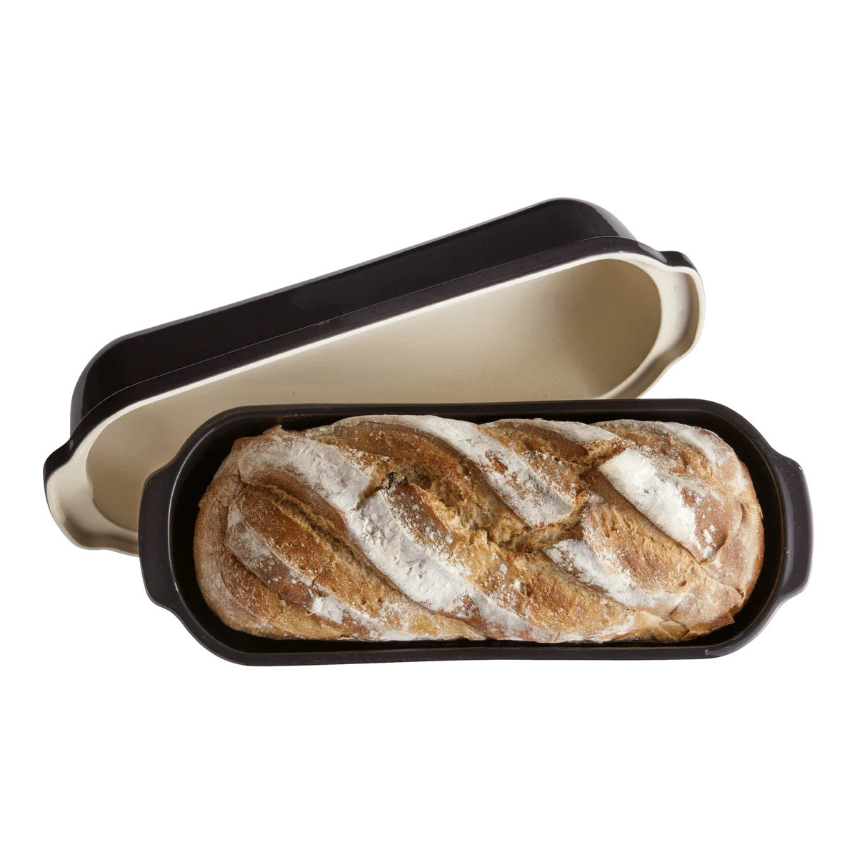 Emile Henry Pullman/Long Loaf Bread Baker - Truffle