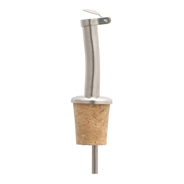 Stainless Steel Pourer with Cork Stopper - Set of 2