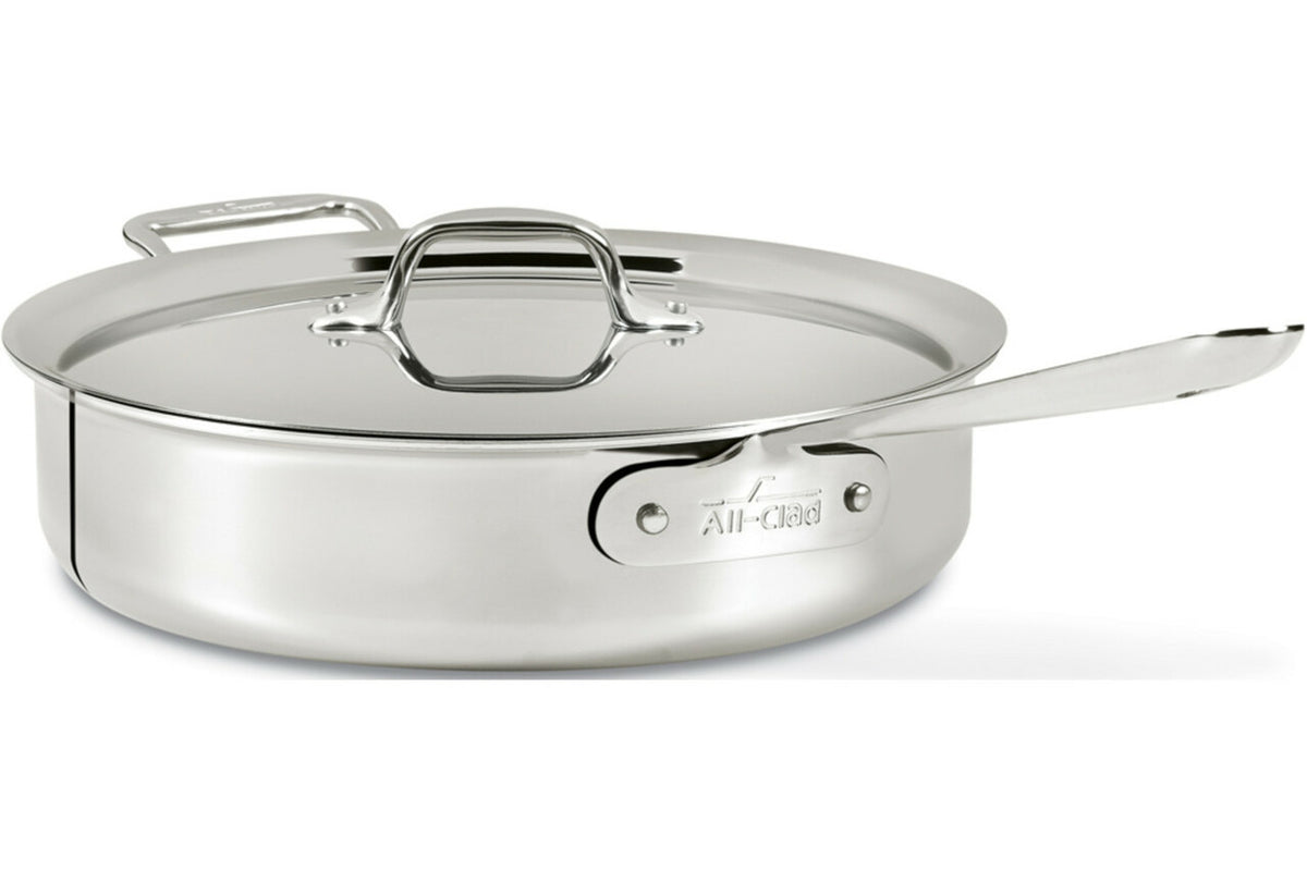 All-Clad D3 Stainless 3 qt. Sauté Pan with Lid