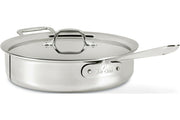 All-Clad D3 Stainless 3 qt. Sauté Pan with Lid