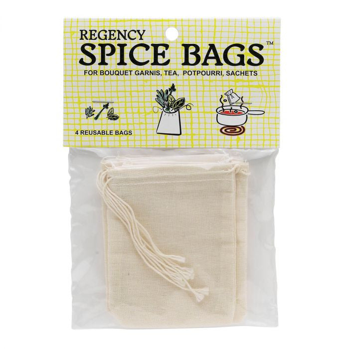 Spice Drawstring Bags, Set of 4