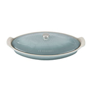 Le Creuset 1.75 qt. Fish Baker - Sea Salt with Stainless Steel Knob