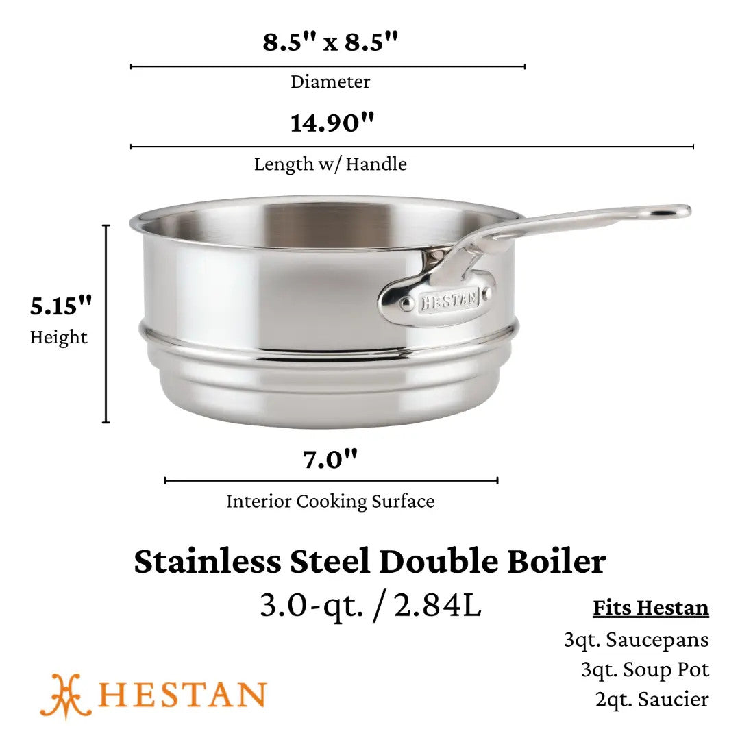 Hestan Provisions Stainless Steel Double Boiler Insert - 3 Qt.
