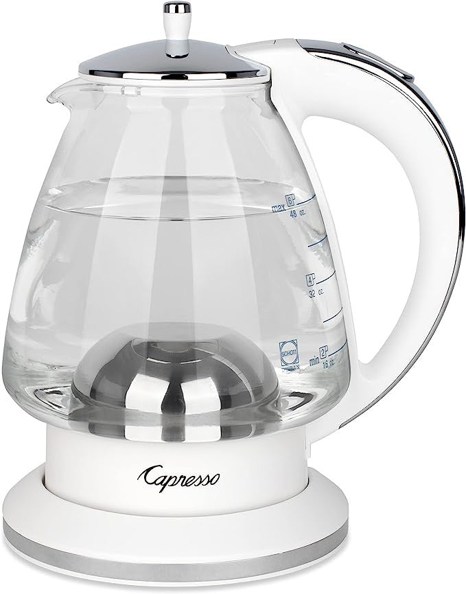 Capresso H2O Glass Electric Kettle - White
