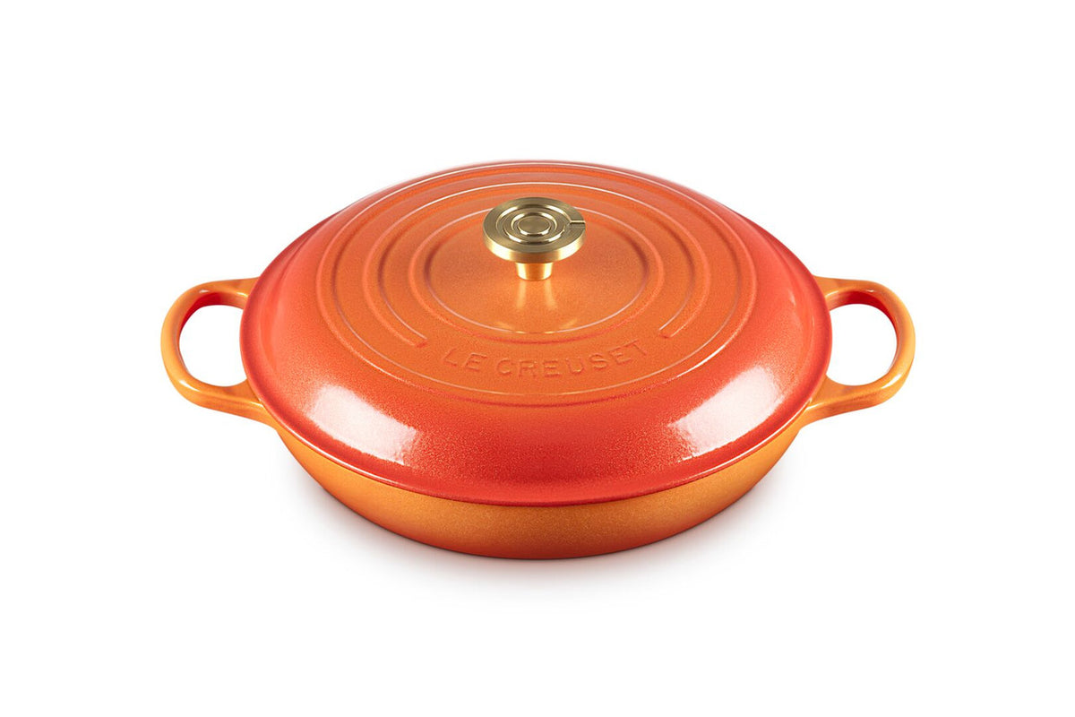 Le Creuset Limited Edition Signature Cast Iron 3.5 qt. Braiser - Flamme Doree