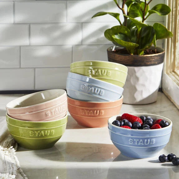Staub Macaron Pastel Set of 6 Prep Bowls