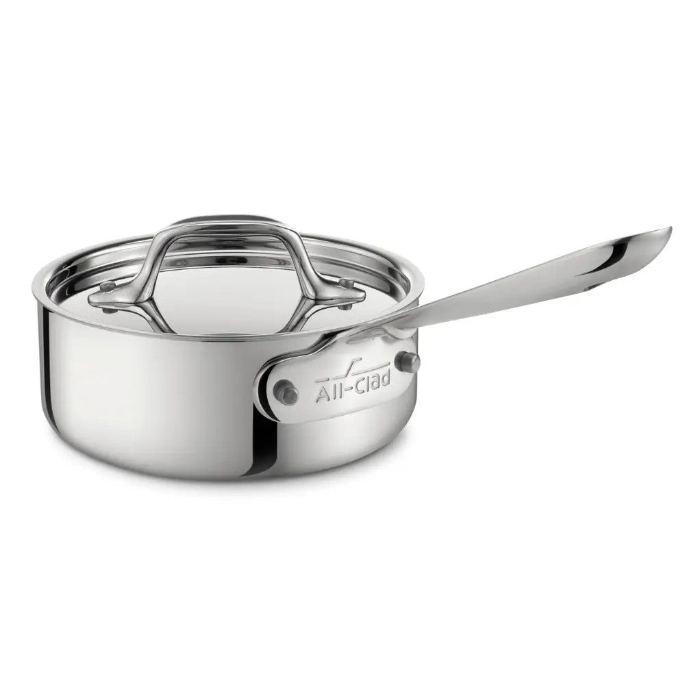 All-Clad D3 Stainless Saucepans with Pour Lips