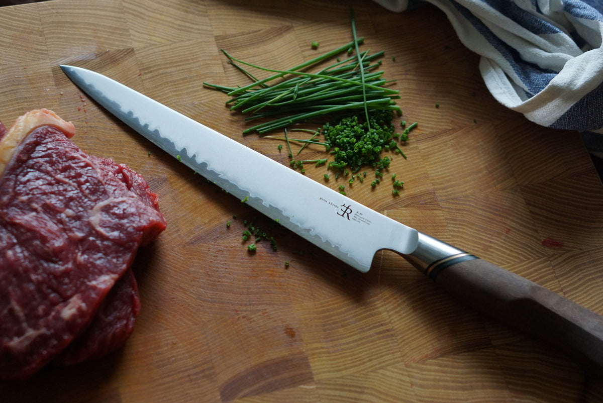 Ryda A-30 Sanmai Damascus 8 inch Carving Knife