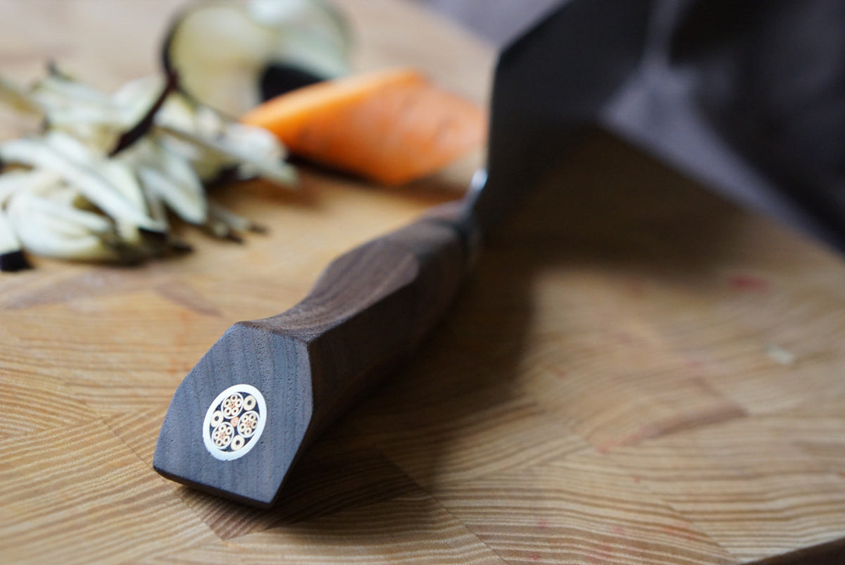 Ryda A-30 Sanmai Damascus 7 inch Nakiri Knife