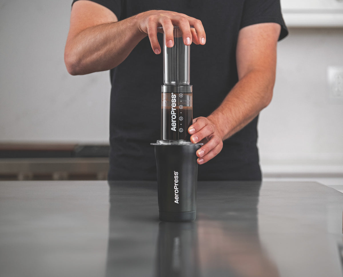 Aeropress Go Plus Coffee Maker Set - Black