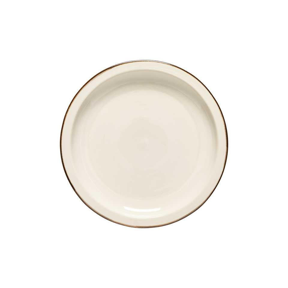Casafina Poterie Dinner Plate, Cream-Caramel, Set of 6