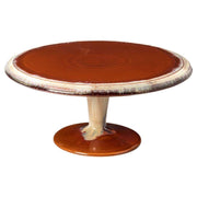 Casafina Poterie Footed Plate, Caramel-Latte