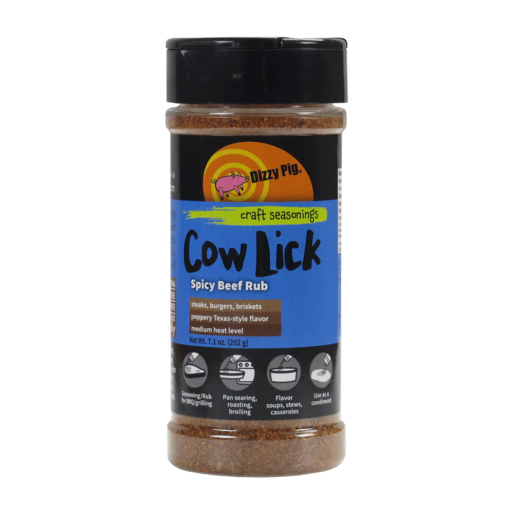 Dizzy Pig Cow Lick - 8 Ounce Shaker