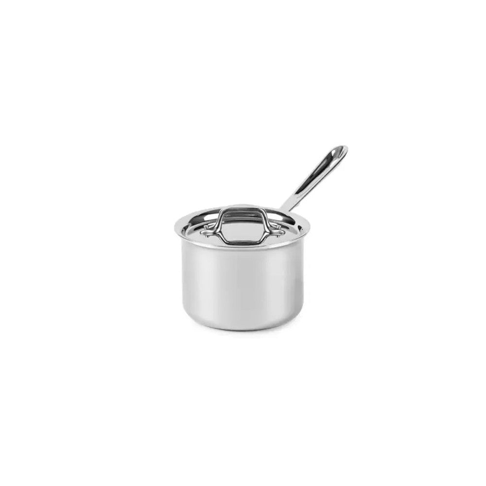 All-Clad D3 Stainless Saucepans with Pour Lips