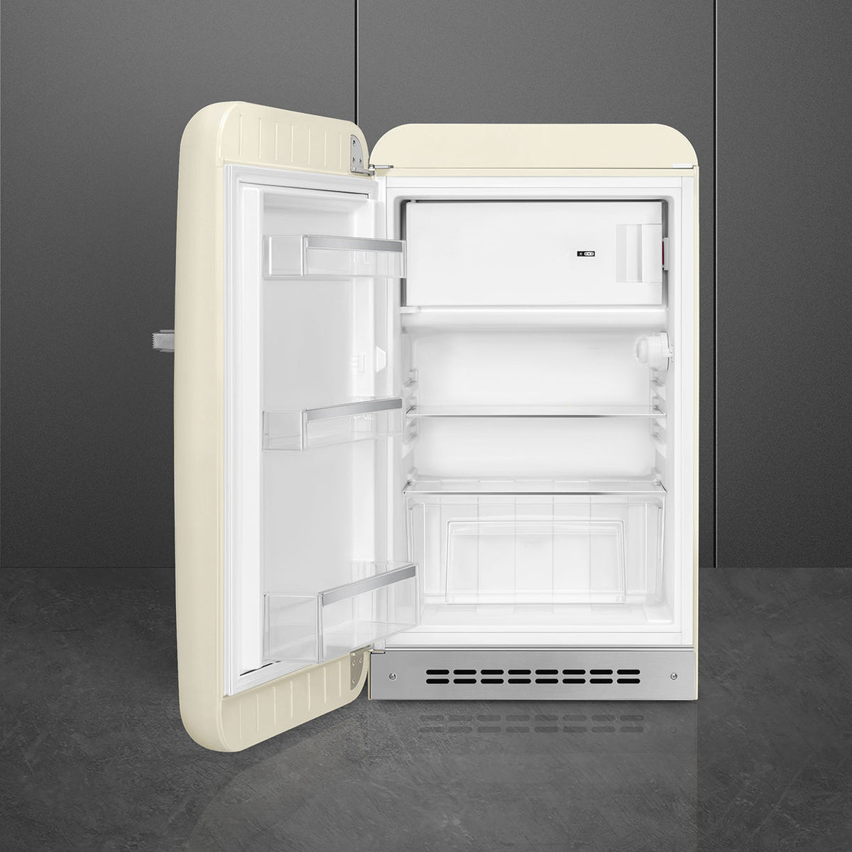SMEG 50's Retro Style FAB10 Mini Fridge with Internal Freezer Compartment - Cream