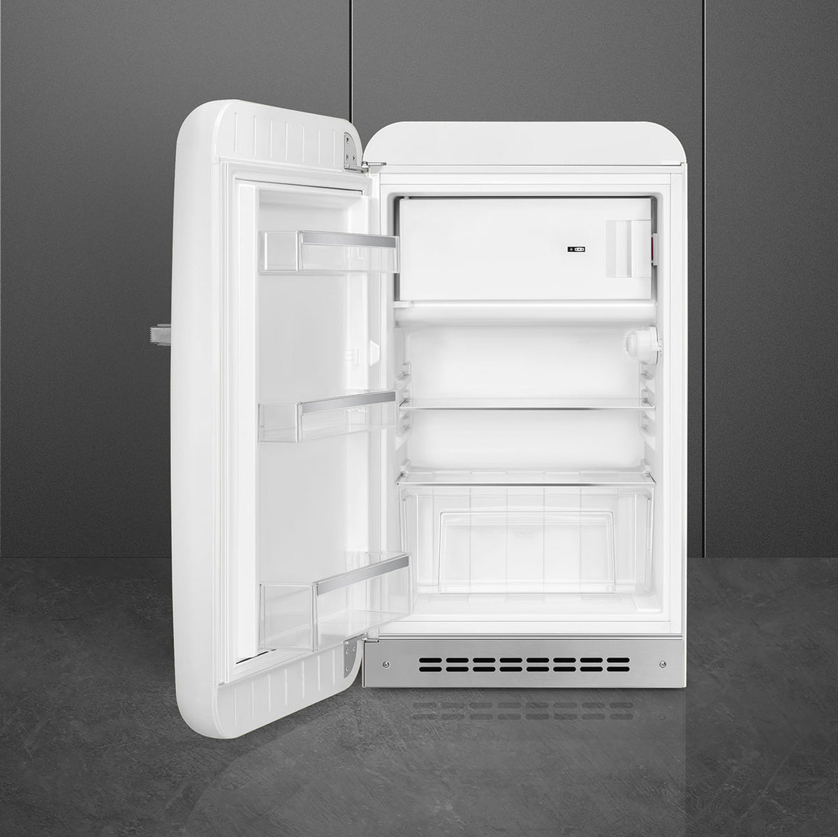 SMEG 50's Retro Style FAB10 Mini Fridge with Internal Freezer Compartment - White