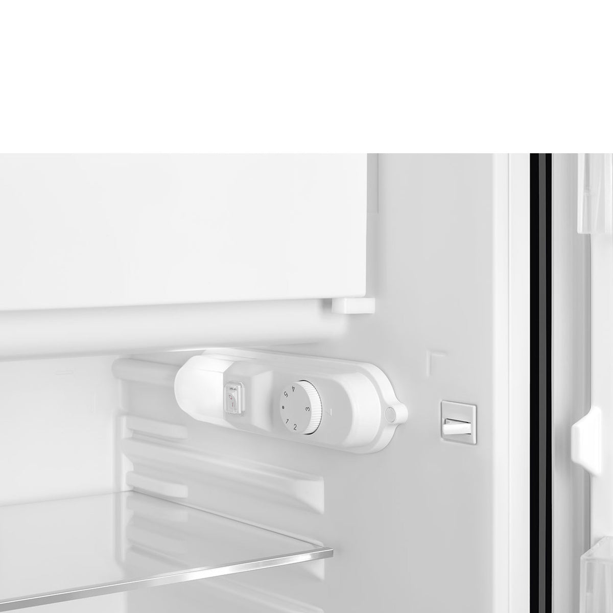 SMEG 50's Retro Style FAB10 Mini Fridge with Internal Freezer Compartment - Black, Right Hinge