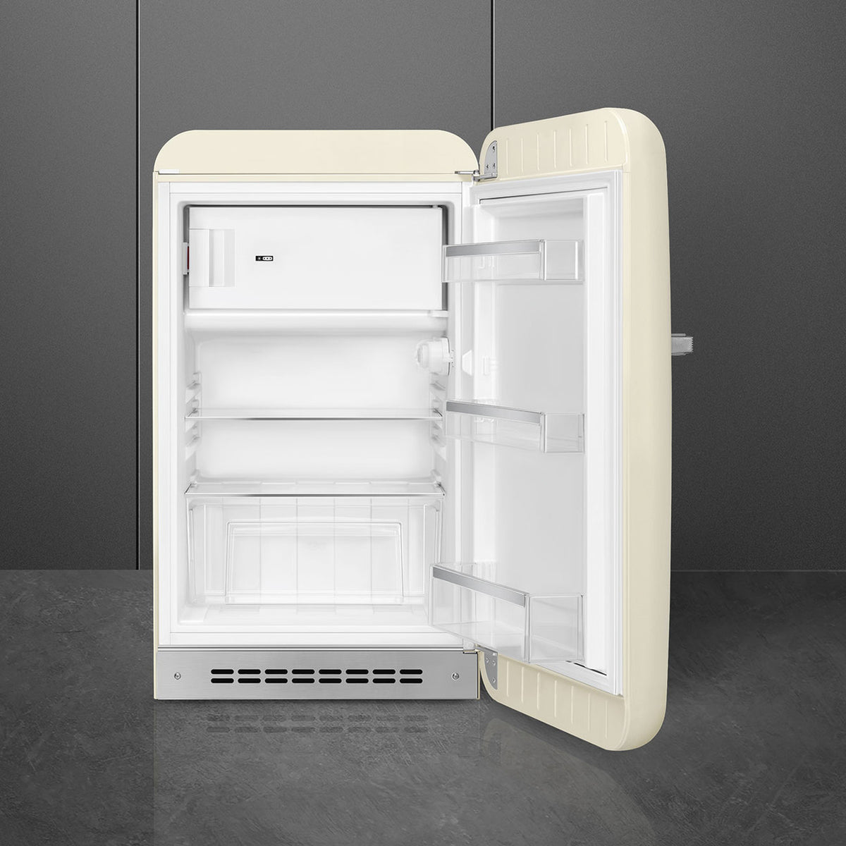 SMEG 50's Retro Style FAB10 Mini Fridge with Internal Freezer Compartment - Cream