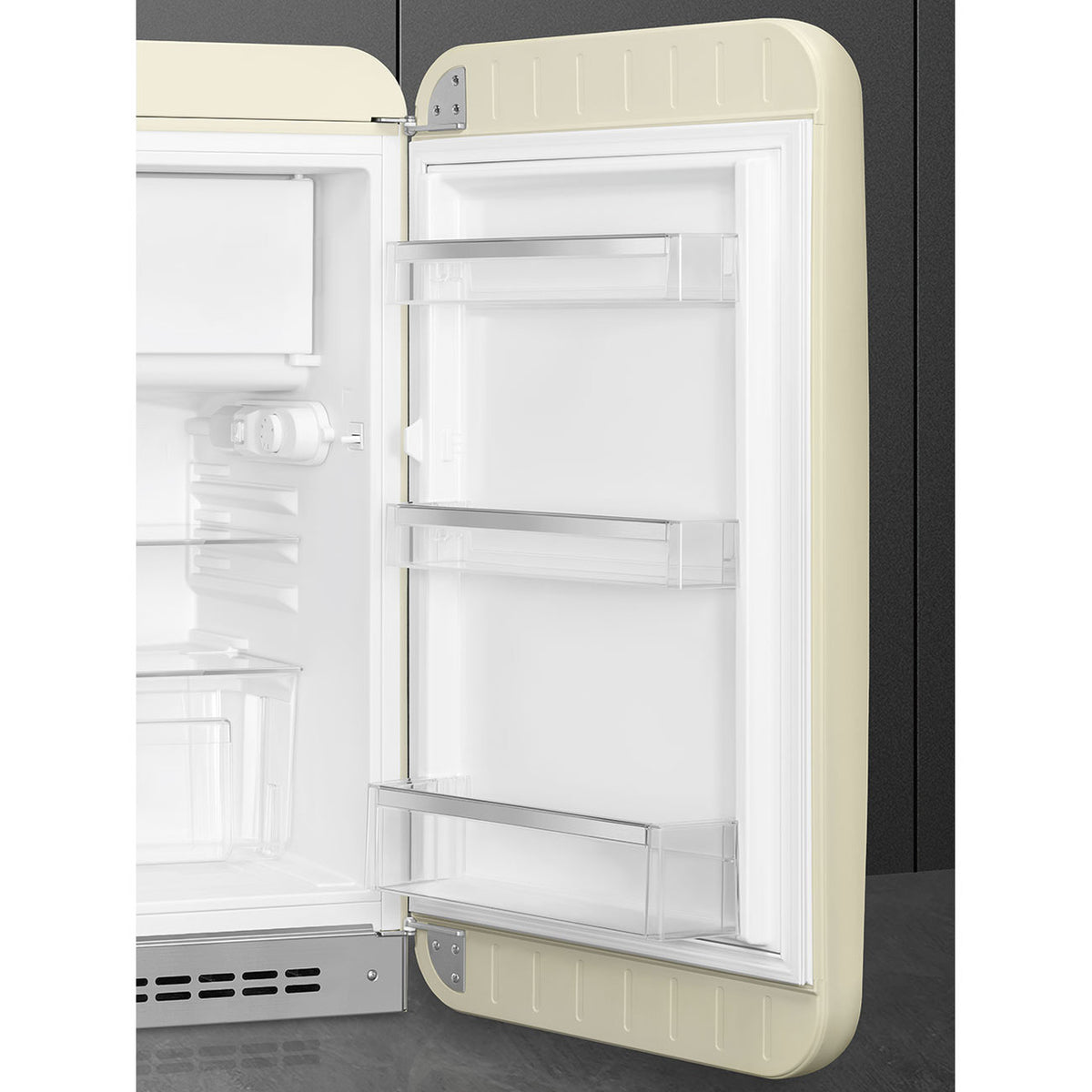 SMEG 50's Retro Style FAB10 Mini Fridge with Internal Freezer Compartment - Cream