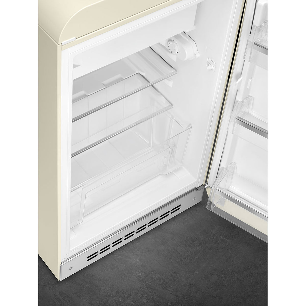 SMEG 50's Retro Style FAB10 Mini Fridge with Internal Freezer Compartment - Cream