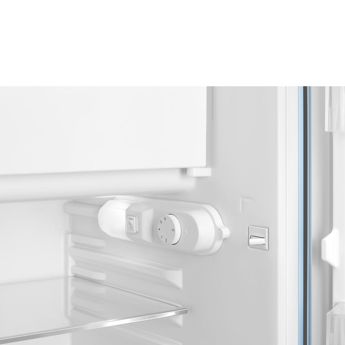 SMEG 50's Retro Style FAB10 Mini Fridge with Internal Freezer Compartment - Pastel Blue, Right Hinge