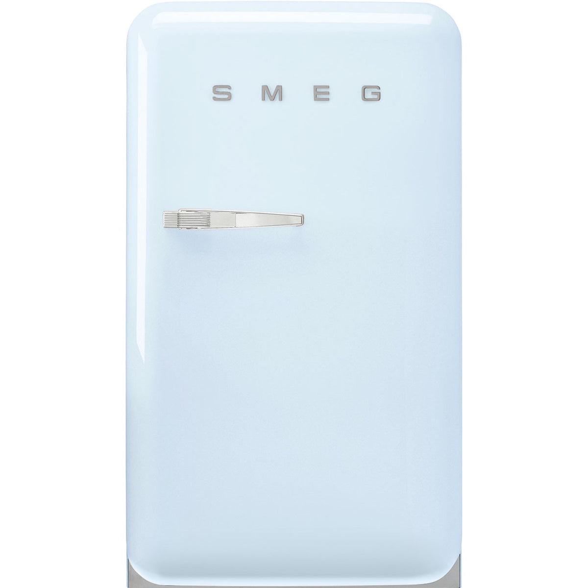 SMEG 50's Retro Style FAB10 Mini Fridge with Internal Freezer Compartment - Pastel Blue, Right Hinge
