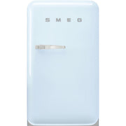 SMEG 50's Retro Style FAB10 Mini Fridge with Internal Freezer Compartment - Pastel Blue, Right Hinge