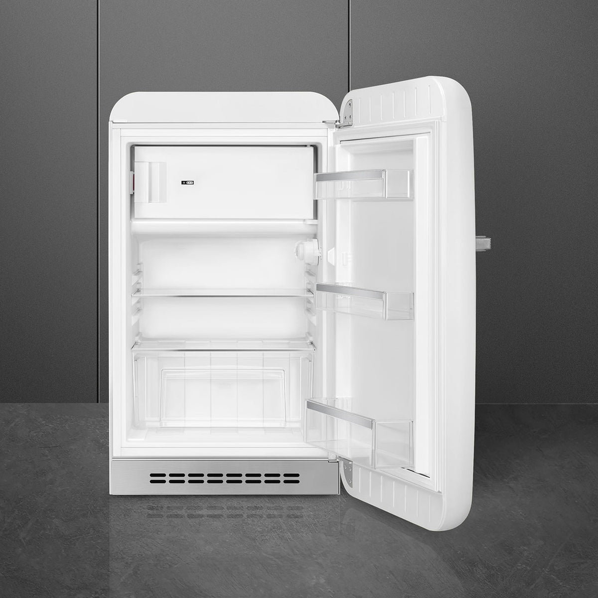 SMEG 50's Retro Style FAB10 Mini Fridge with Internal Freezer Compartment - White