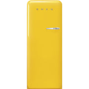SMEG 50's Retro Style FAB28 Refrigerator with Internal Freezer Compartment - Yellow