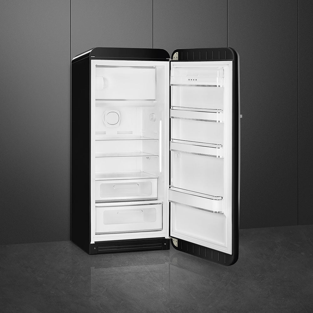 SMEG 50's Retro Style FAB28 Refrigerator with Internal Freezer Compartment - Black