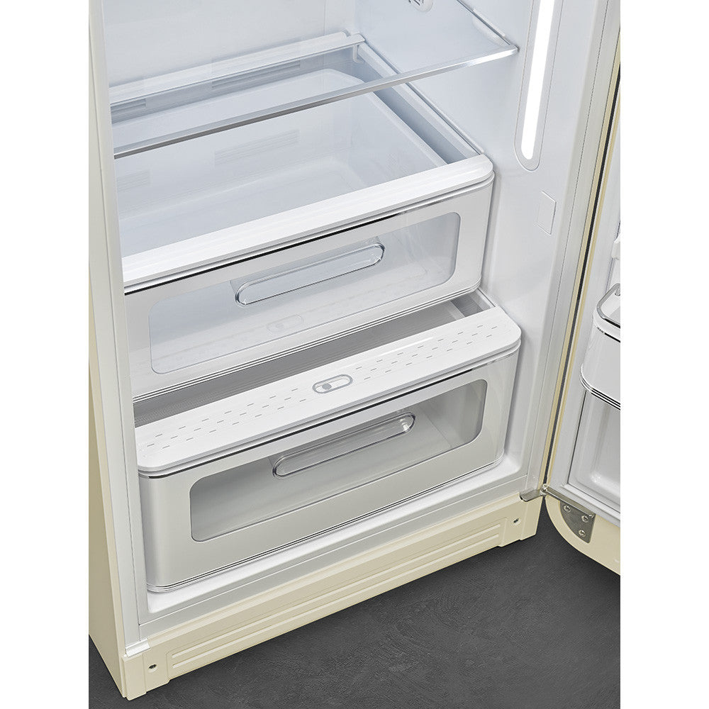 SMEG 50's Retro Style FAB28 Refrigerator with Internal Freezer Compartment - Cream