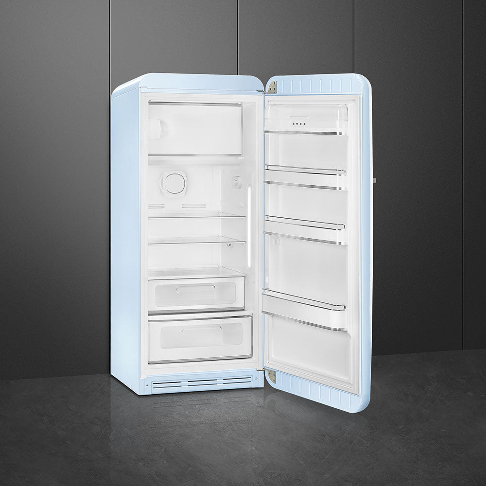 SMEG 50's Retro Style FAB28 Refrigerator with Internal Freezer Compartment - Pastel Blue
