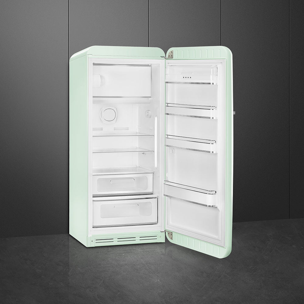 SMEG 50's Retro Style FAB28 Refrigerator with Internal Freezer Compartment - Pastel Green