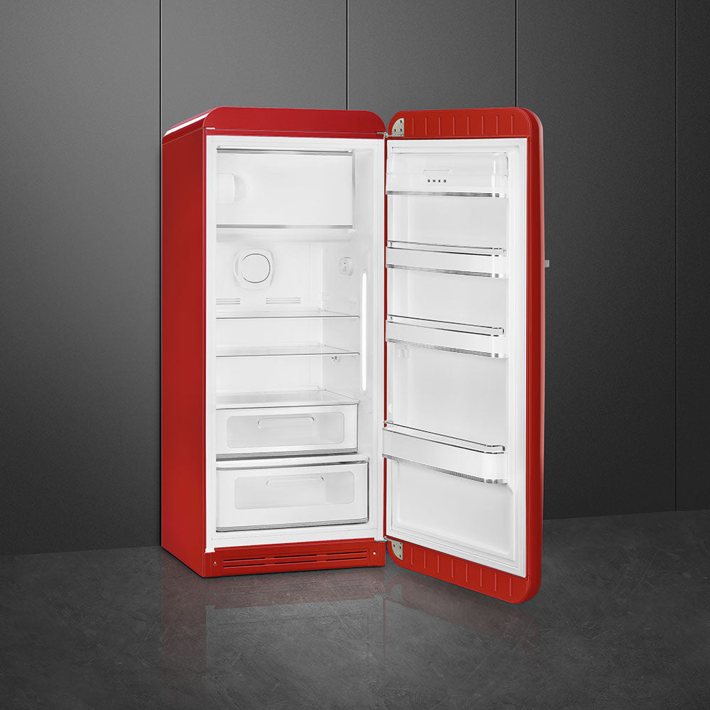 SMEG 50's Retro Style FAB28 Refrigerator with Internal Freezer Compartment - Red