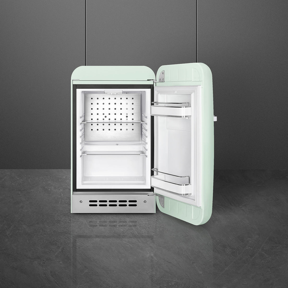 SMEG 50's Retro Style FAB5 Mini Cooler - Pastel Green, Right Hinge