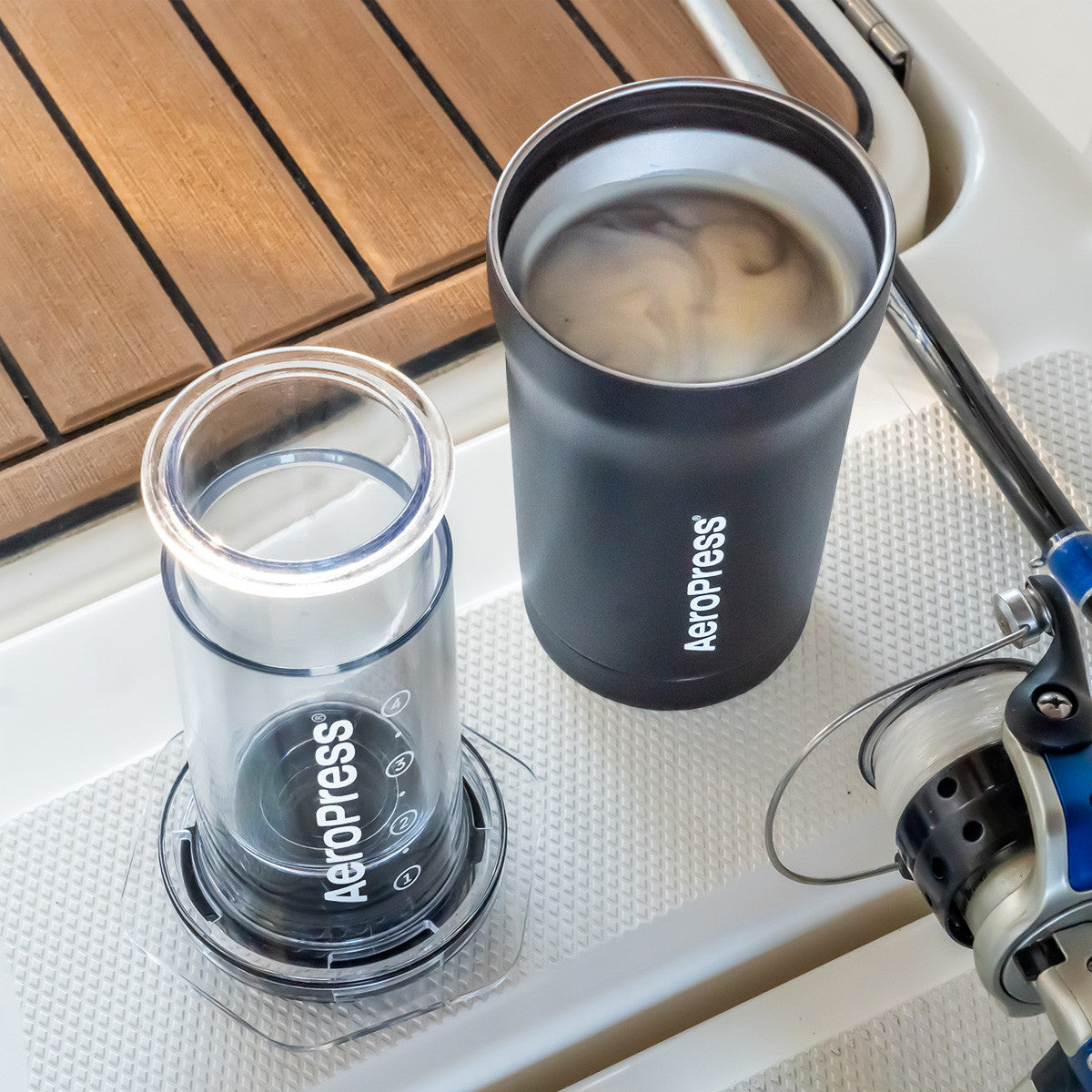 Aeropress Go Plus Coffee Maker Set - Black