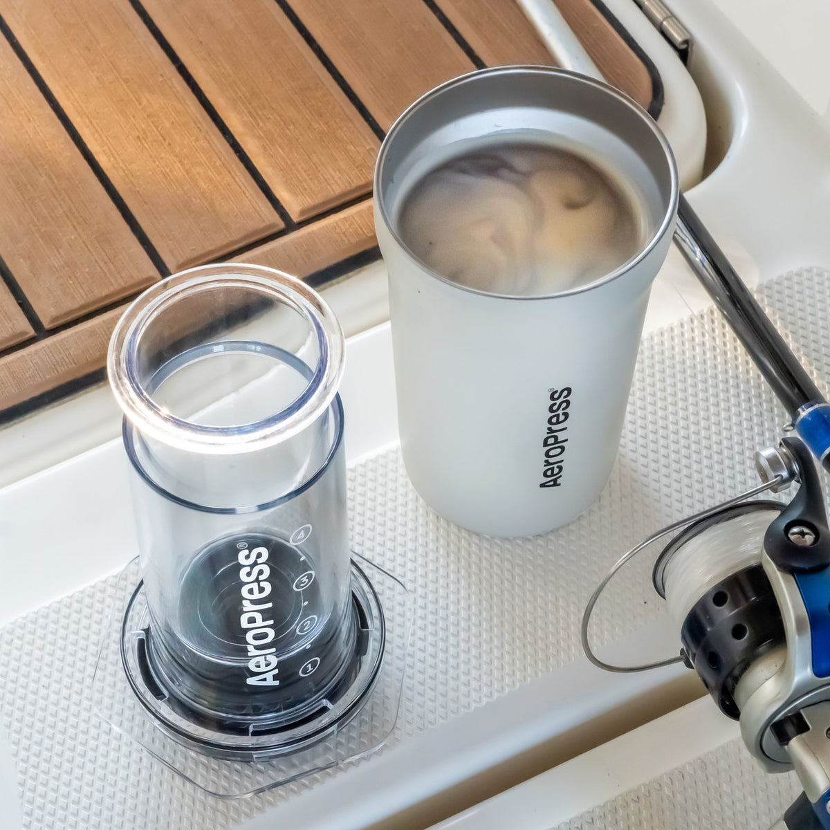 Aeropress Go Plus Coffee Maker Set - Cream